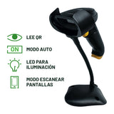 Lector De Código De Barras Led Con Base Escáner 2d, Lee Qr - USB.