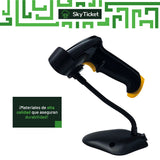 Lector De Código De Barras Led Con Base Escáner 2d, Lee Qr - USB.