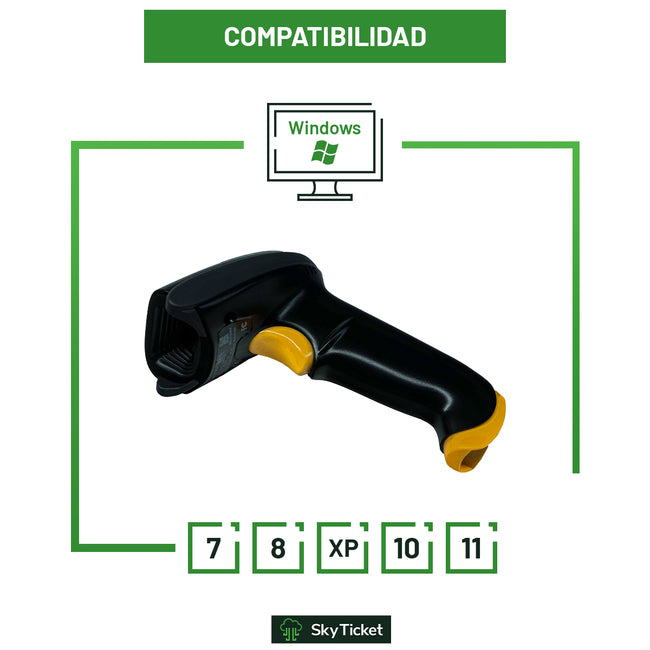 Lector De Código De Barras Led Con Base Escáner 2d, Lee Qr - USB.