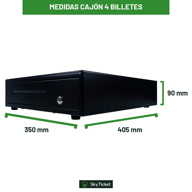 Kit De Punto De Venta Lector Código De Barras Con Base + Cajón De Dinero 4 Billetes 8 Monedas - Incluye Software De Regalo.