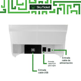 Impresora Térmica De Tickets Punto De Venta 58mm Portátil Blanca Y USB - Incluye 5 Rollos Y Software De Regalo.