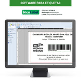 Impresora De Etiquetas Térmica Para Joyería Cola De Rata Con Hasta 82mm - 1 Rollo Y Software De Regalo.