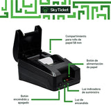 Impresora Térmica De Tickets Punto De Venta 58mm Portátil Y Usb - Incluye 5 Rollos De Regalo.